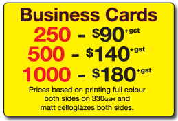Business Card Specials